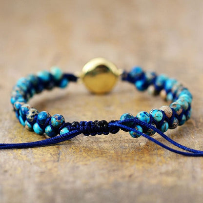 Edelsteen Armband Opaal Jaspis Thalassa Zilver