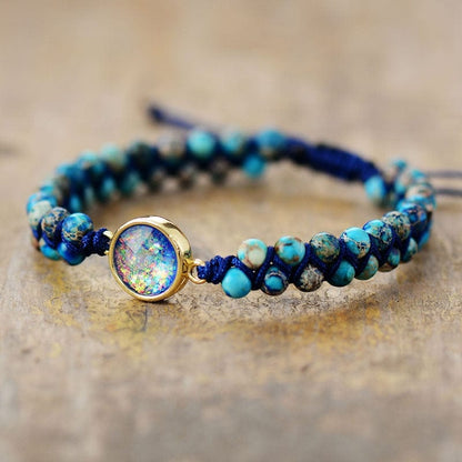 Edelsteen Armband Opaal Jaspis Thalassa Zilver