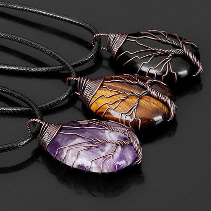 Zwarte Obsidiaan Halsketting Elegante Druppelvorm