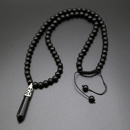 Mala Halsketting Onyx Edelsteen Zwart