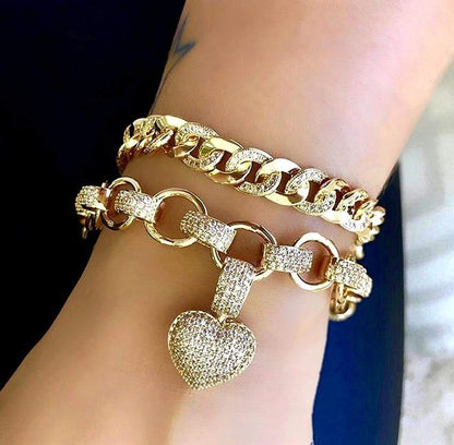 Zirkonia Sieradenset Elegant met Halsketting en Oorbellen