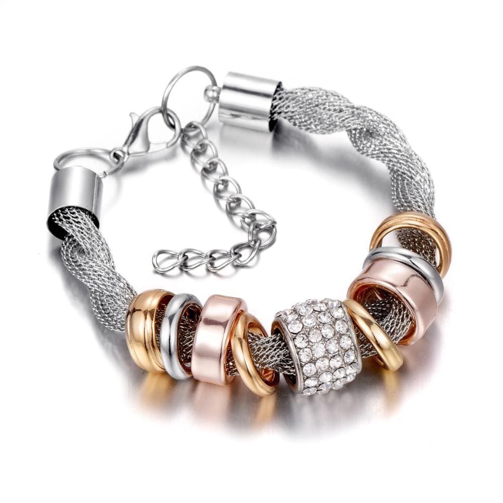 Zarina Armband Gevlochten Zilver Modieus Design
