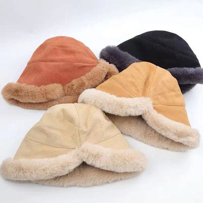 Klara | Klassiek & stijlvol winter vissershoedje in de kleur Caramel voor dames in Heritage stijl ideaal voor de winter