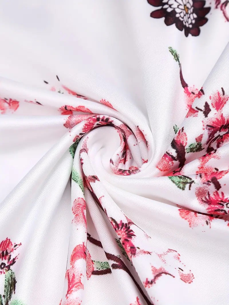 Elegante Bloemenjurk voor Vrouw Zomerjurk