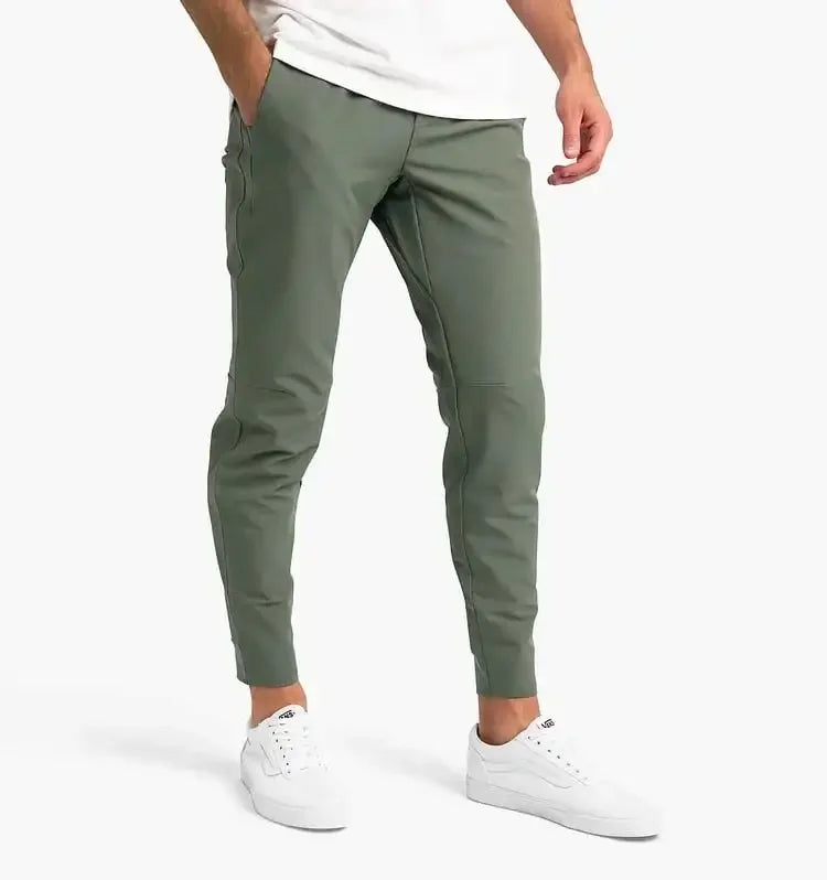 Chino Jogger Heren Slim Fit Broek Olivier