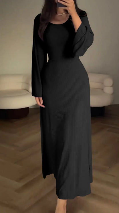 Maxi Jurk Vetersluiting Stijlvol Lang Jurk Valencia - Mode Vibes