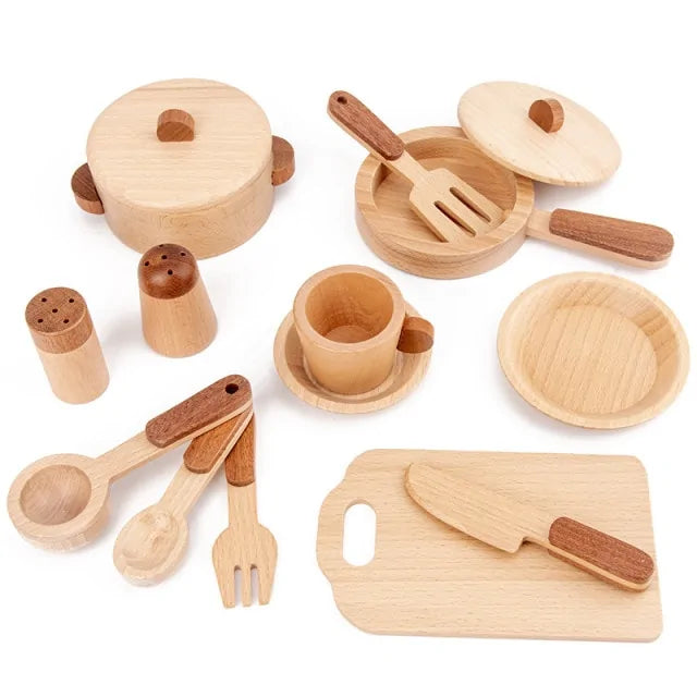 Houten Keukenspeelgoed Set voor Kinderen