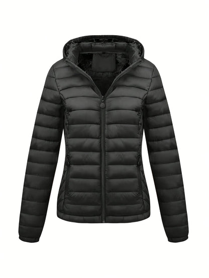 Dames Gewatteerde Hoodie Jas Warm en Zacht - Mode Vibes