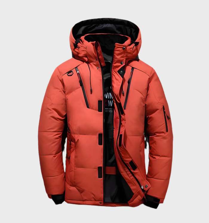 Eendendonsjack Warm en Dik met Capuchon en Zakken - Mode Vibes