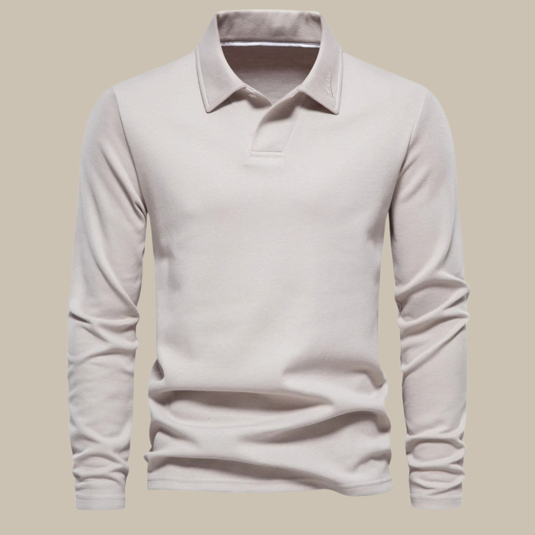 Lange Mouw Polo Heren Stijlvol Kwaliteit - Mode Vibes