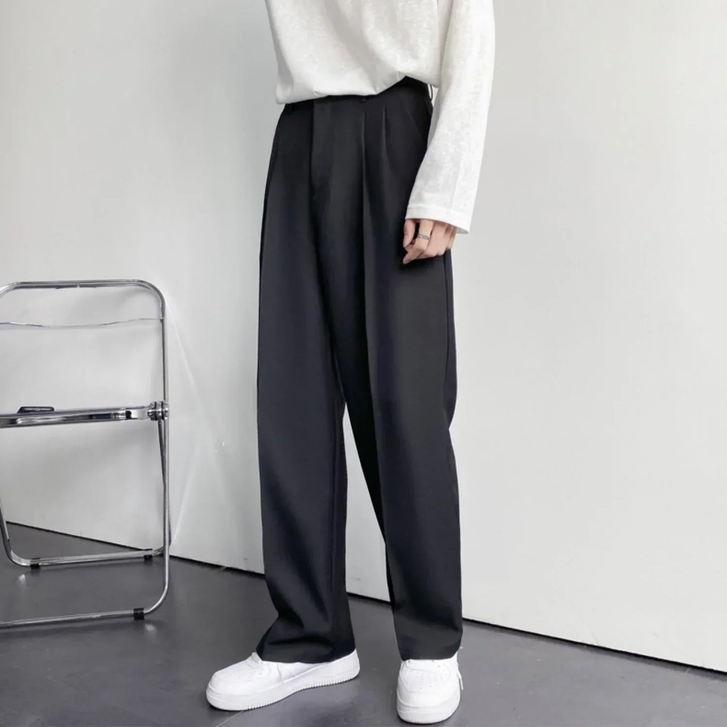 Lars | Stijlvolle Paris pantalon in de kleur Zwart voor heren in Formal stijl geschikt voor alle seizoenen.