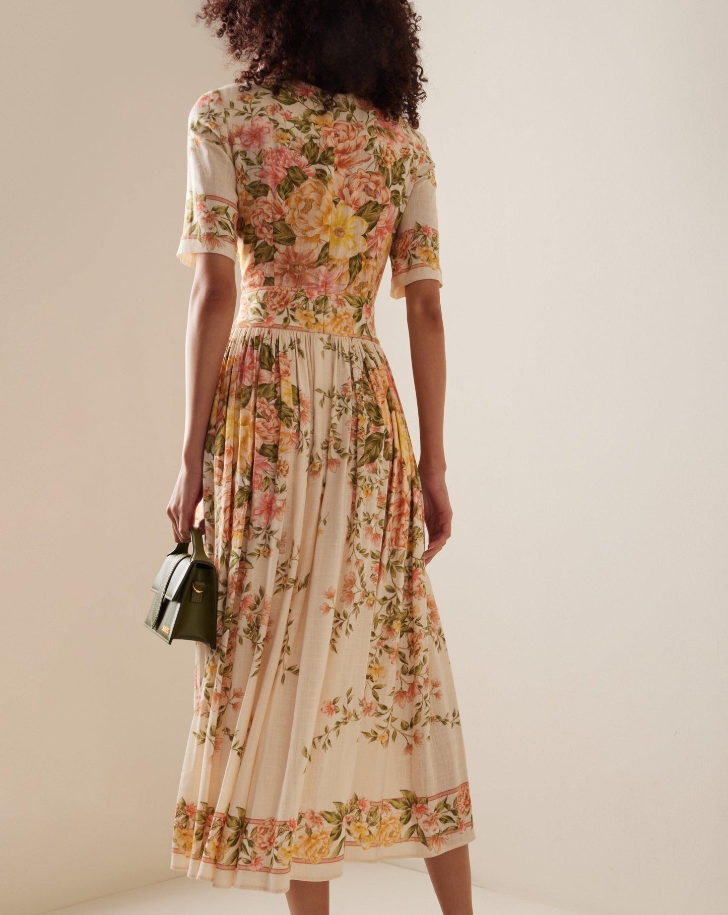 Bloemen MidiJurk met Elegante Rok Vrouwen Jurk Zomer