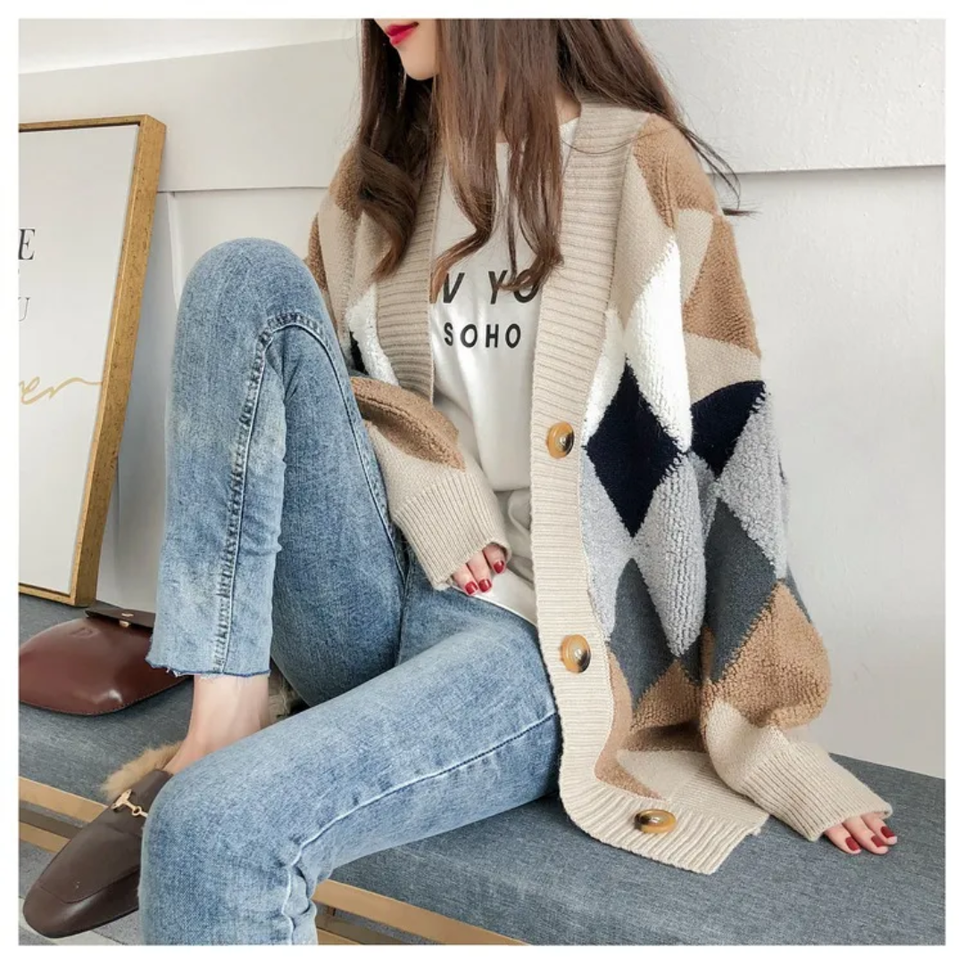 Oversized Vest Lena voor Vrouw Large Maat Trendy - Mode Vibes
