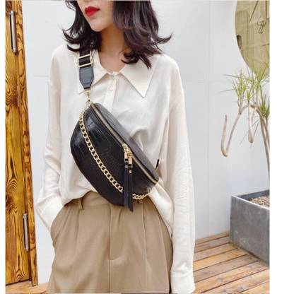 Dames Schoudertasje Stoer Leuk Lederlook