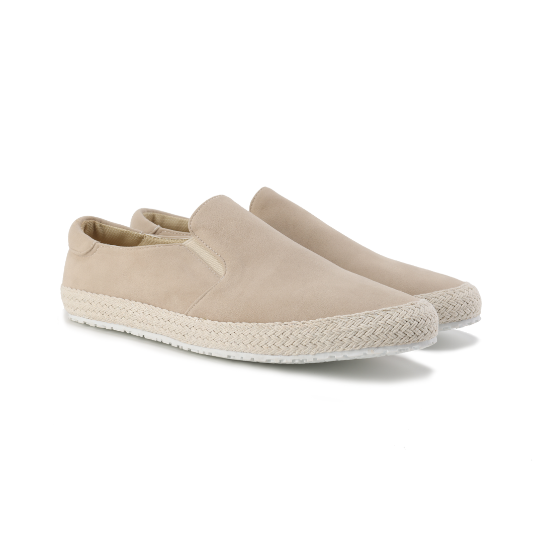 Levi | Suede stadschoenen in de kleur Beige voor heren in Heritage stijl geschikt voor alle seizoenen.