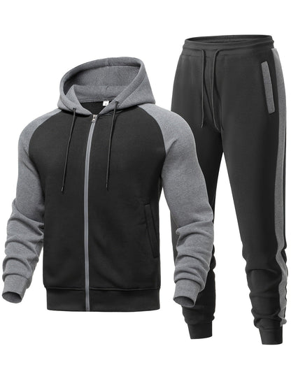 Hoodie en Jogger Set Sportief voor Mannen - Mode Vibes