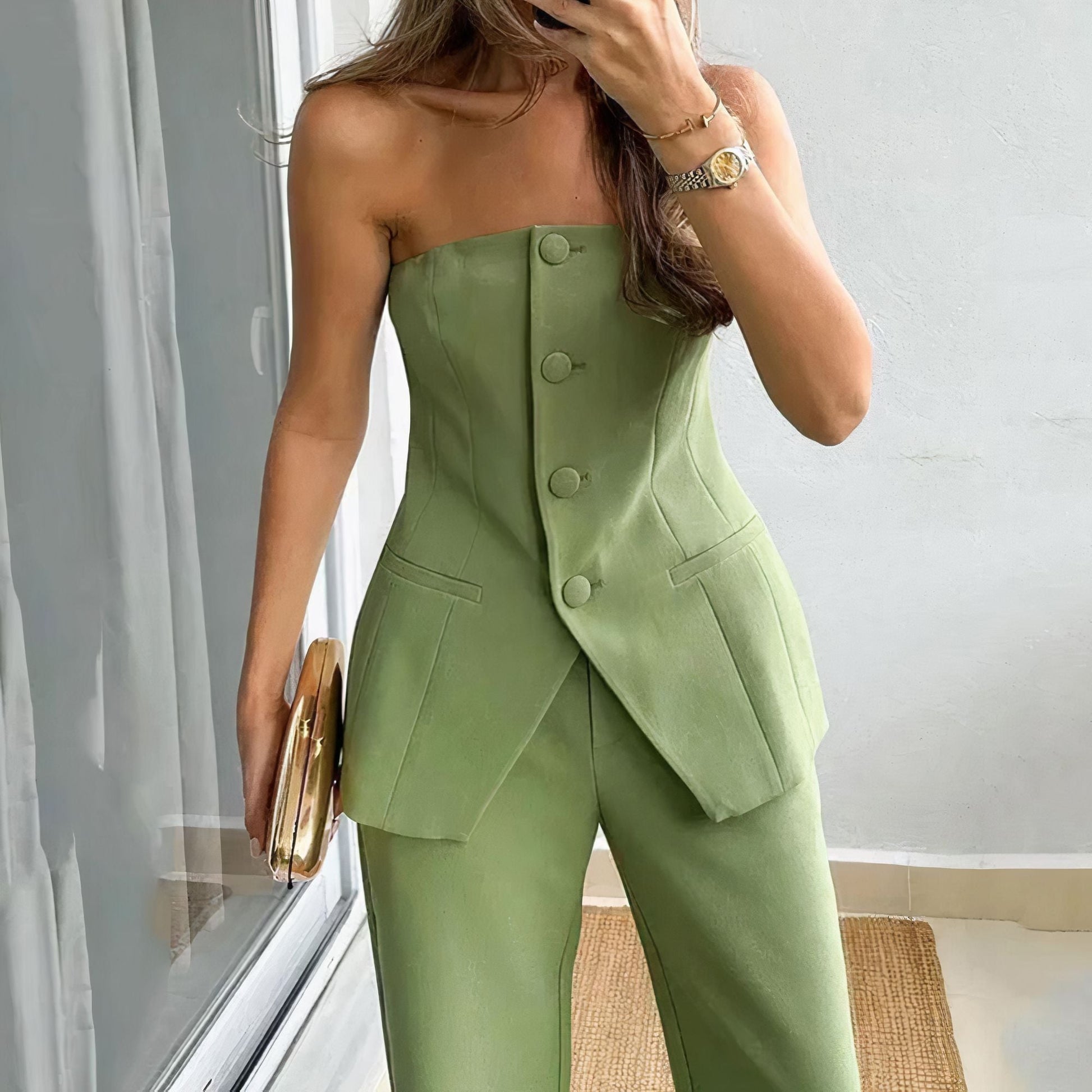 Set Tube Top en Broek Zomer Outfit - Mode Vibes