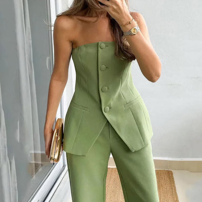 Set Tube Top en Broek Zomer Outfit - Mode Vibes