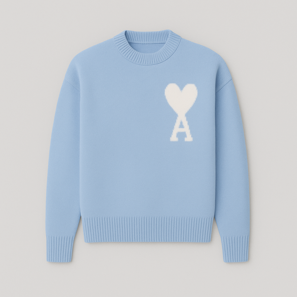 Anely™ Oversized Trui met Hartenaas Motief