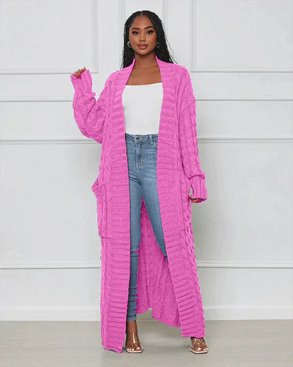 Vest met V-hals Casual Lange Theodora Stijl