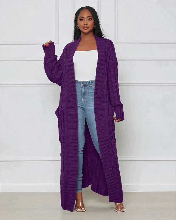 Vest met V-hals Casual Lange Theodora Stijl