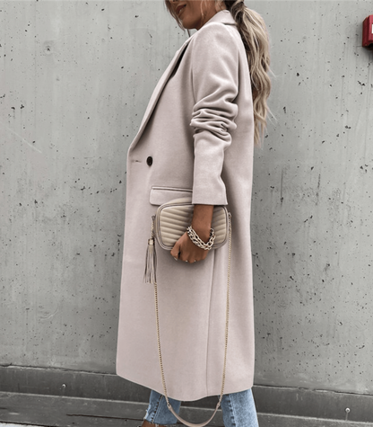 Azzurra | Cappotto di lana con tasche