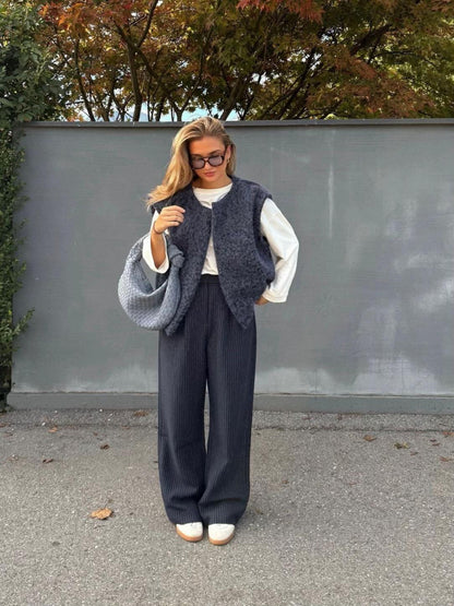Luxe Mohair Vest Warme Vrouwen Vest