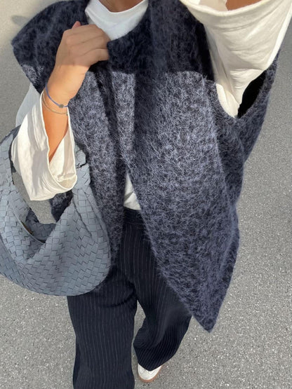 Luxe Mohair Vest Warme Vrouwen Vest