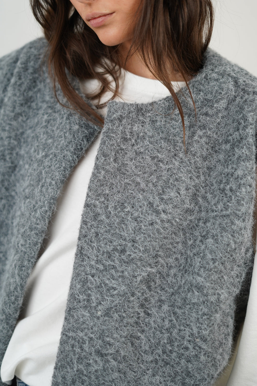 Luxe Mohair Vest Warme Vrouwen Vest