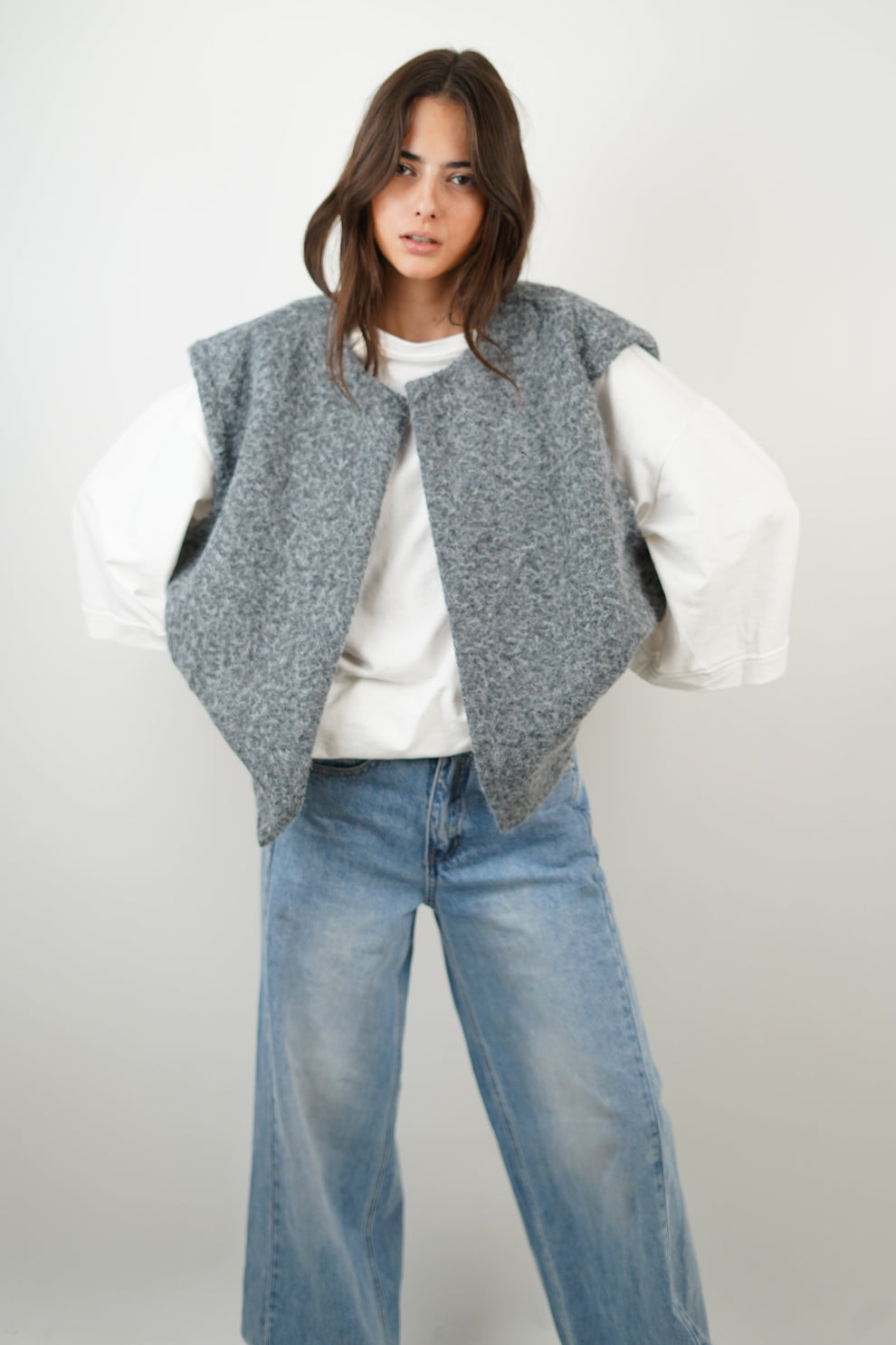 Luxe Mohair Vest Warme Vrouwen Vest