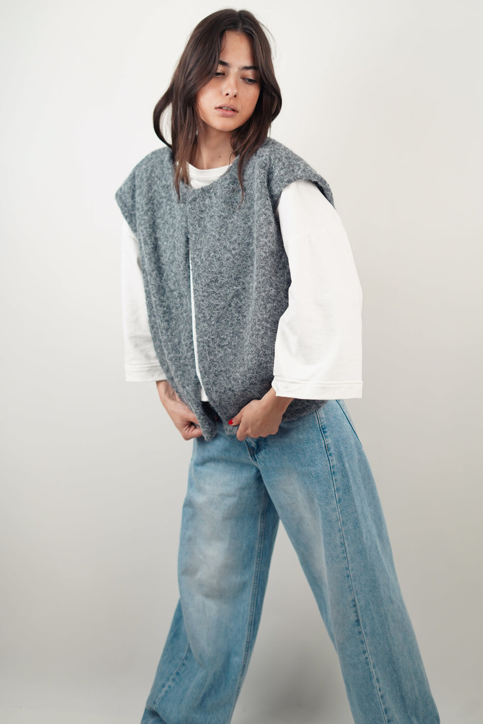 Luxe Mohair Vest Warme Vrouwen Vest