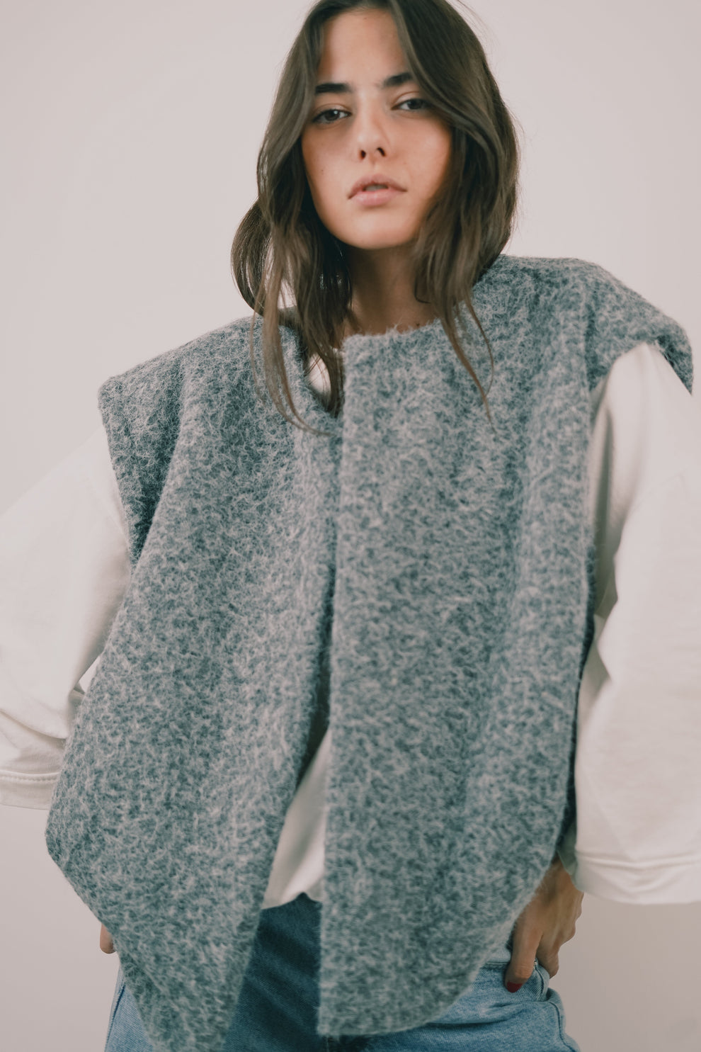 Luxe Mohair Vest Warme Vrouwen Vest
