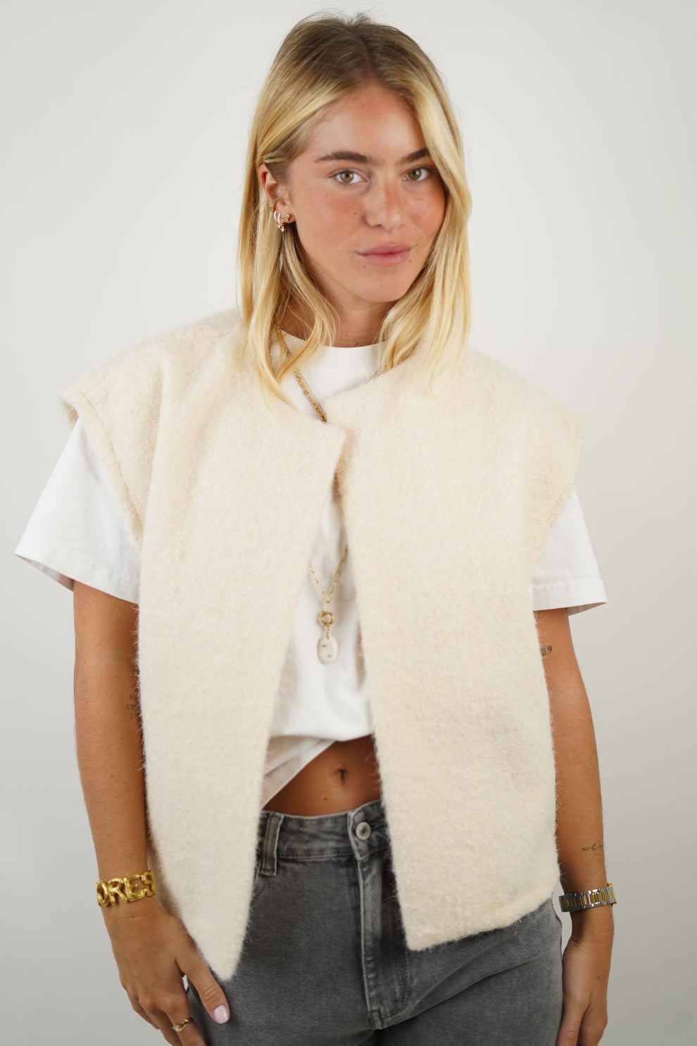 Luxe Mohair Vest Warme Vrouwen Vest