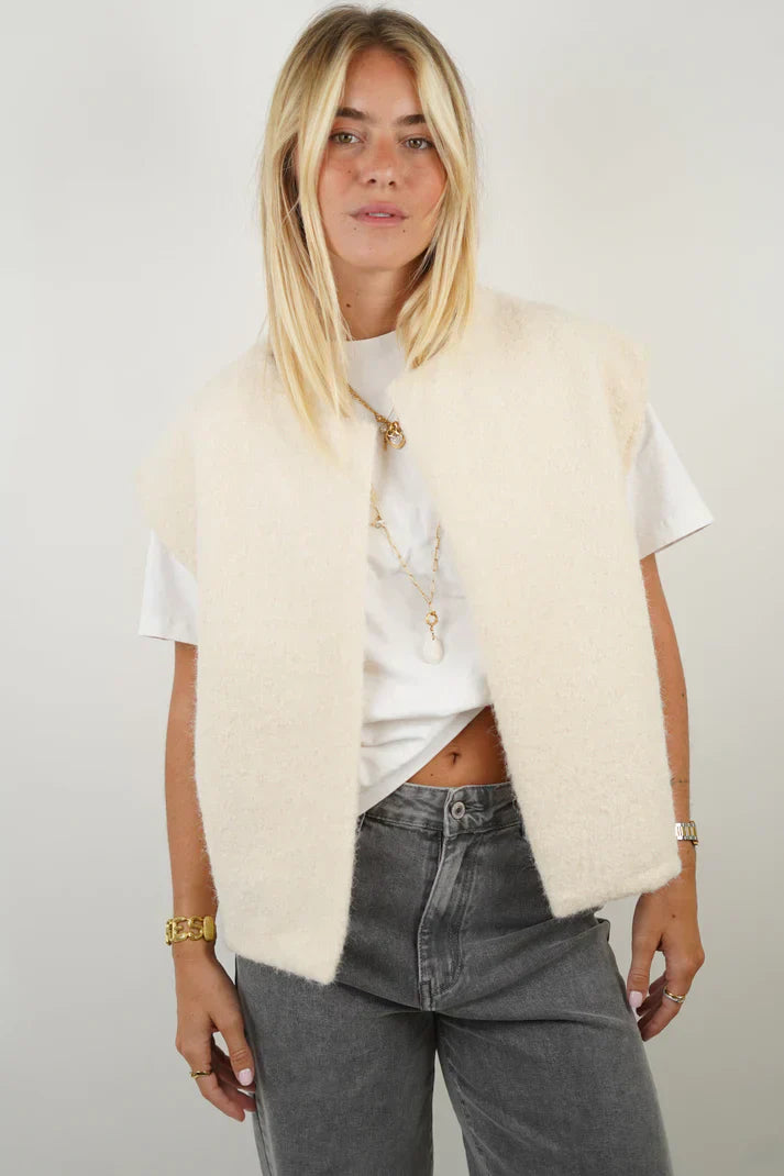 Luxe Mohair Vest Warme Vrouwen Vest