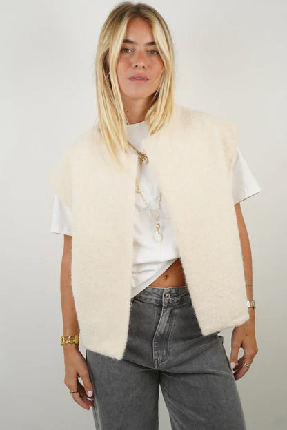 Luxe Mohair Vest Warme Vrouwen Vest