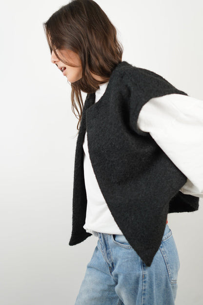 Luxe Mohair Vest Warme Vrouwen Vest