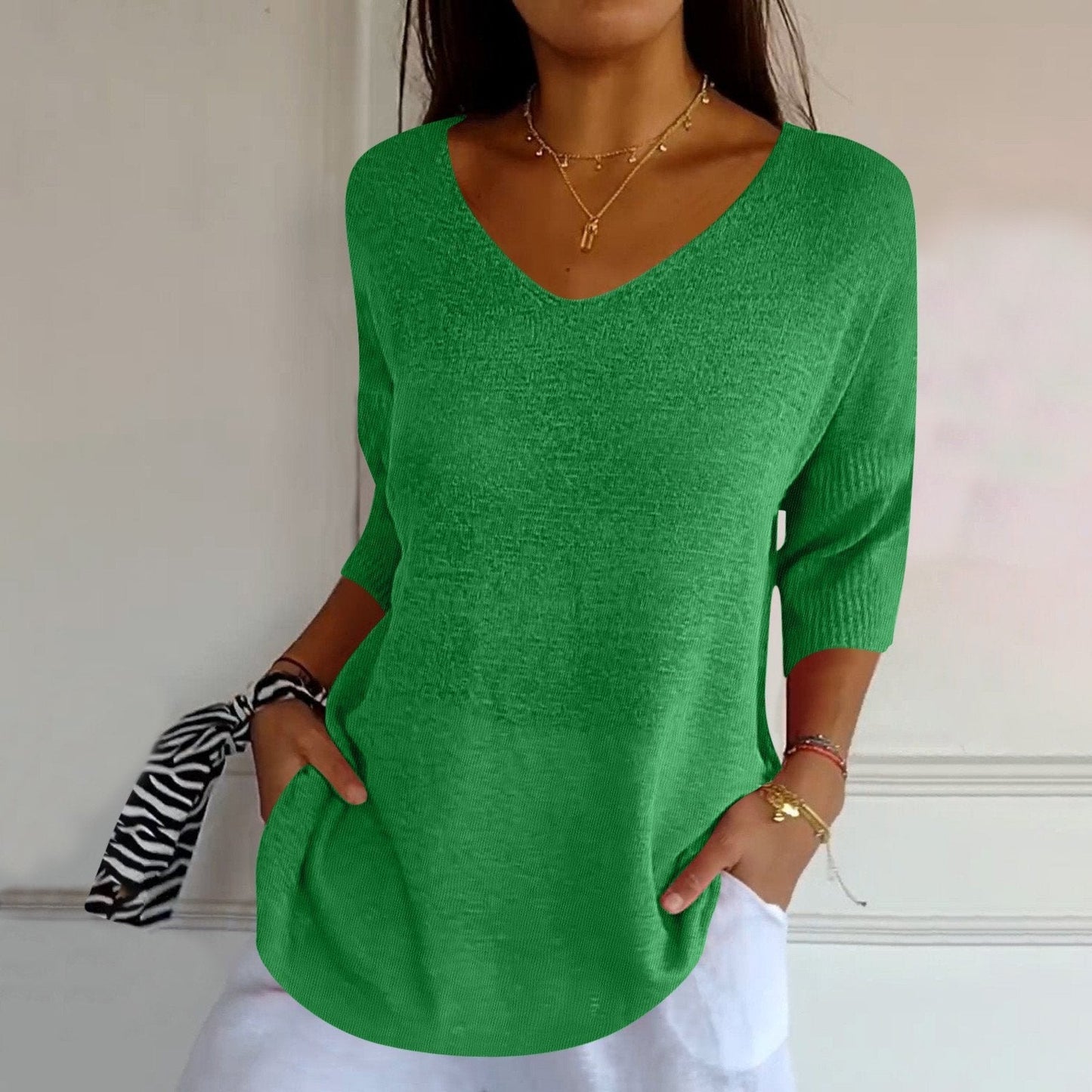 Bianca | Top elegante e rilassato