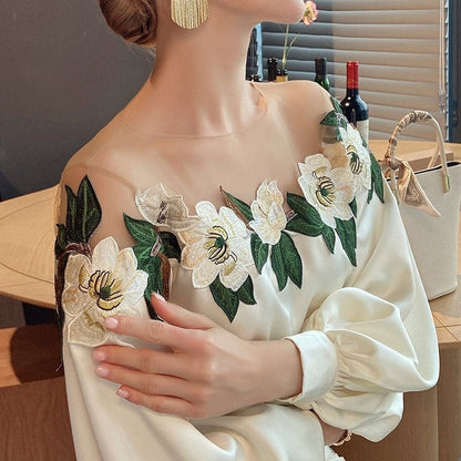Bloemen Blouse Vrouwelijk Zomermodel - Mode Vibes