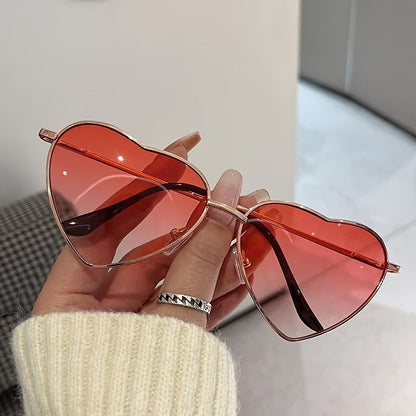 Hartvormige Modebrillen Roze Chique Dames - Mode Vibes
