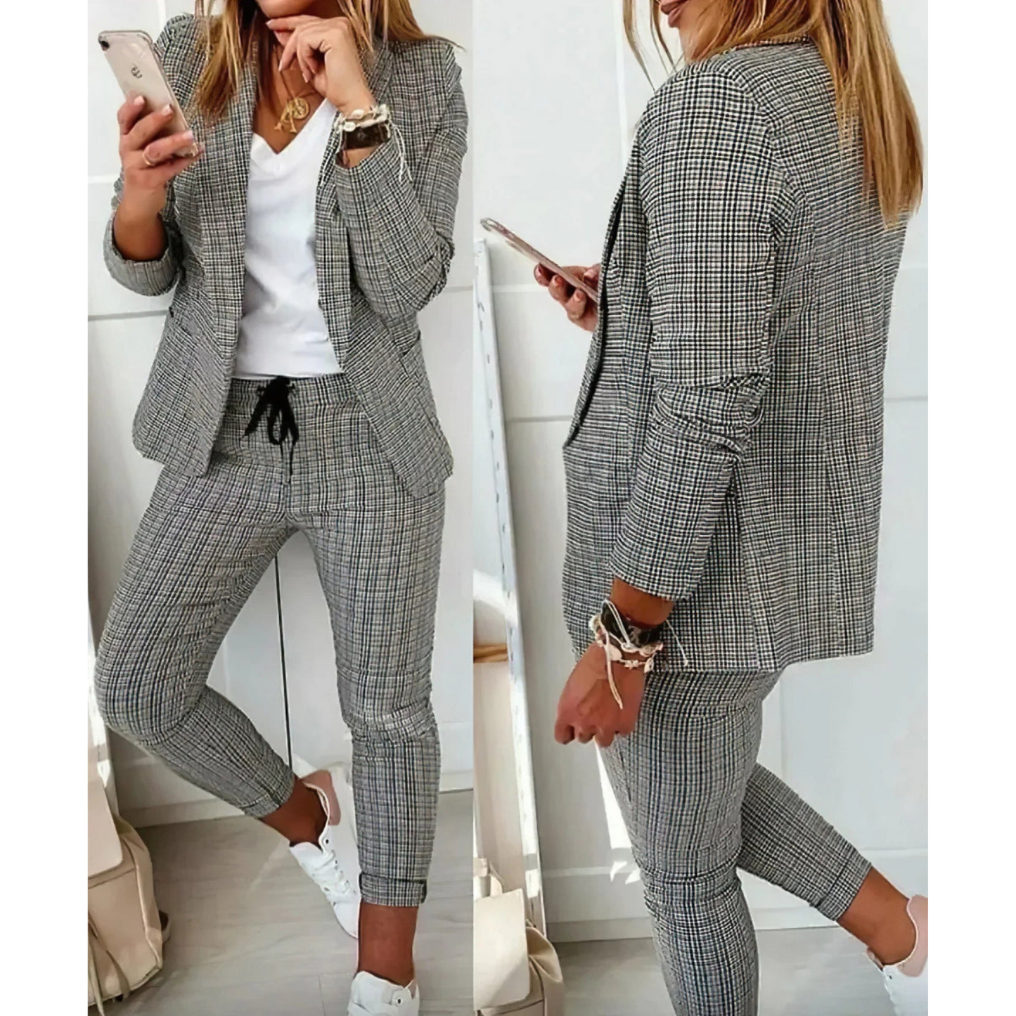 Dames Set Zakelijk Elegante Kantoorkleding - Mode Vibes