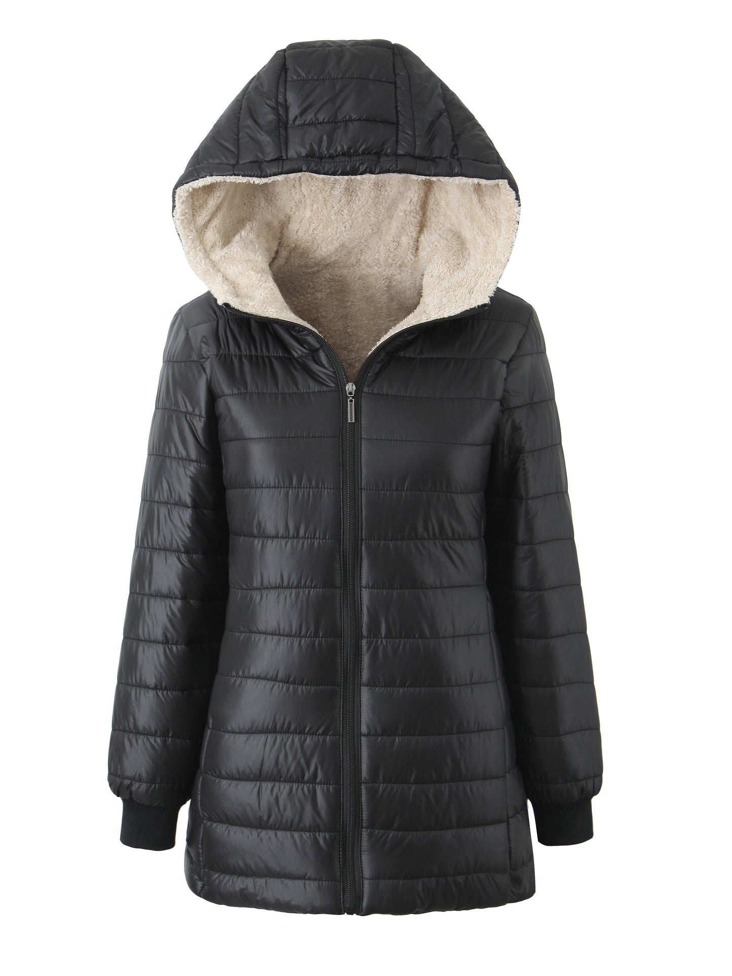 Dames Kapjas Gevoerd Warm Effen Kleur - Mode Vibes
