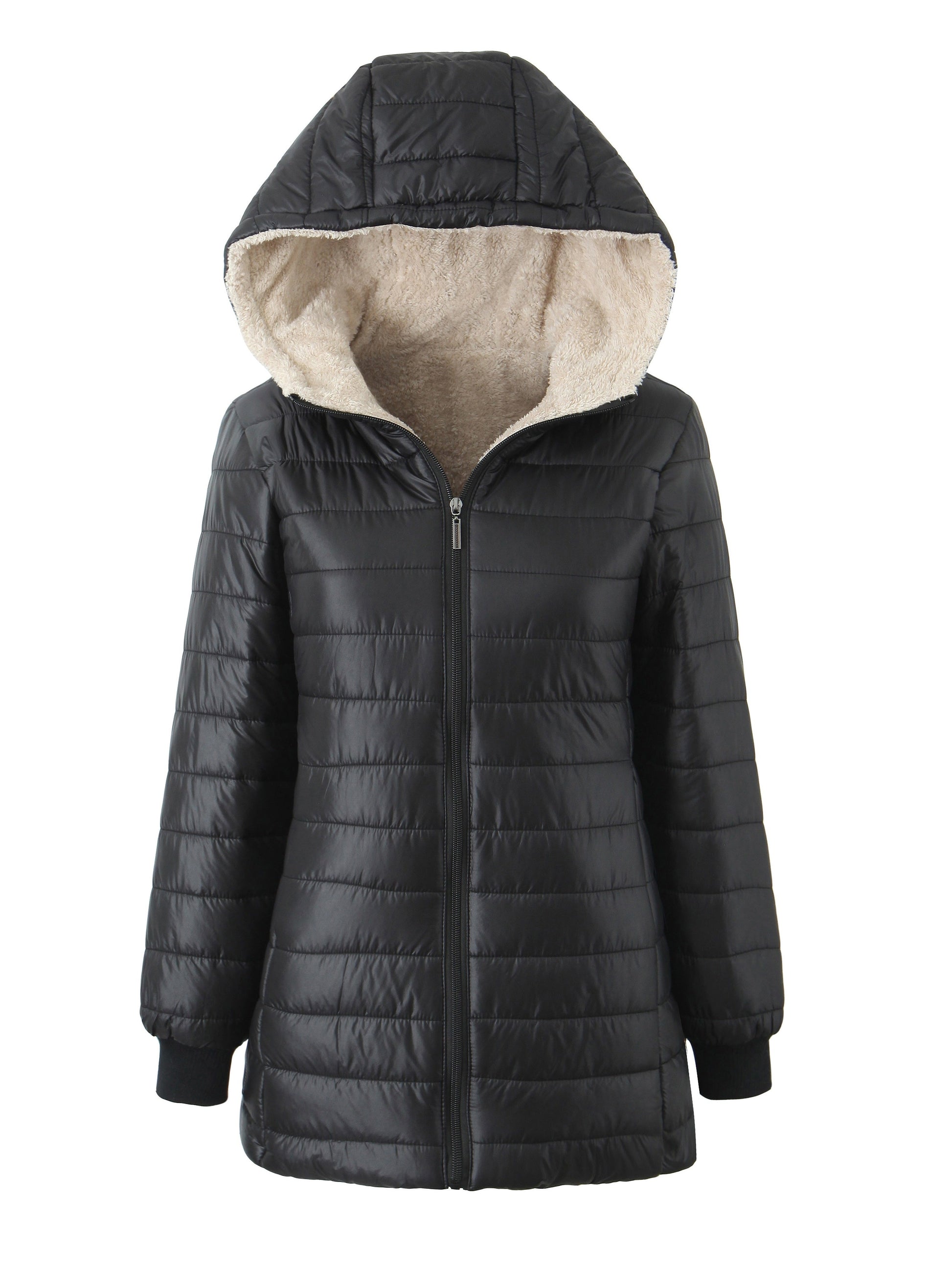 Dames Kapjas Gevoerd Warm Effen Kleur - Mode Vibes