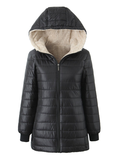 Dames Kapjas Gevoerd Warm Effen Kleur - Mode Vibes
