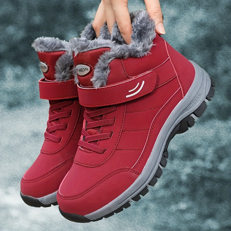 Warm Gevoerde Sneeuwlaarzen voor Vrouw - Mode Vibes