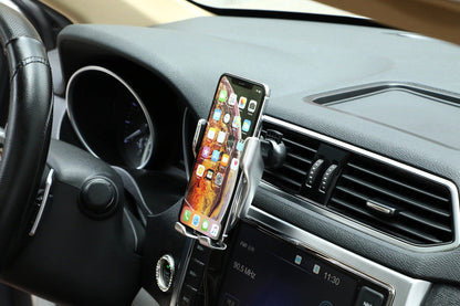Automatische Telefoonhouder met Draadloze Oplader en Sterke Grip