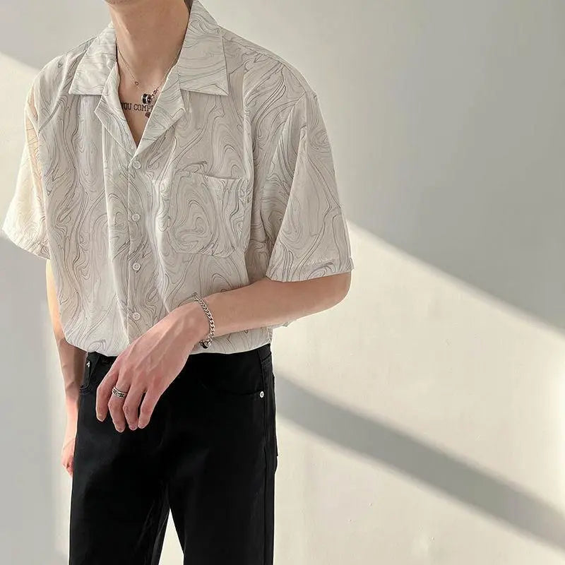 Korte Mouw Overhemd voor Mannen Casual Stijl - Mode Vibes