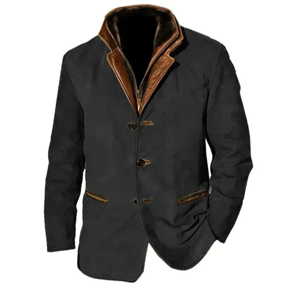 Vintage jas Heren – Klassiek & Getailleerd Tussenjack