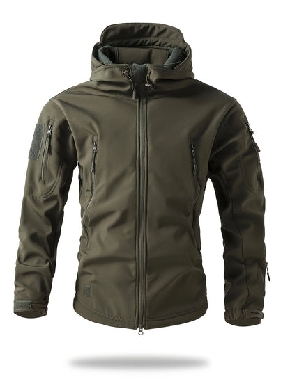 Warme Fleece Herenjas met Capuchon - Mode Vibes