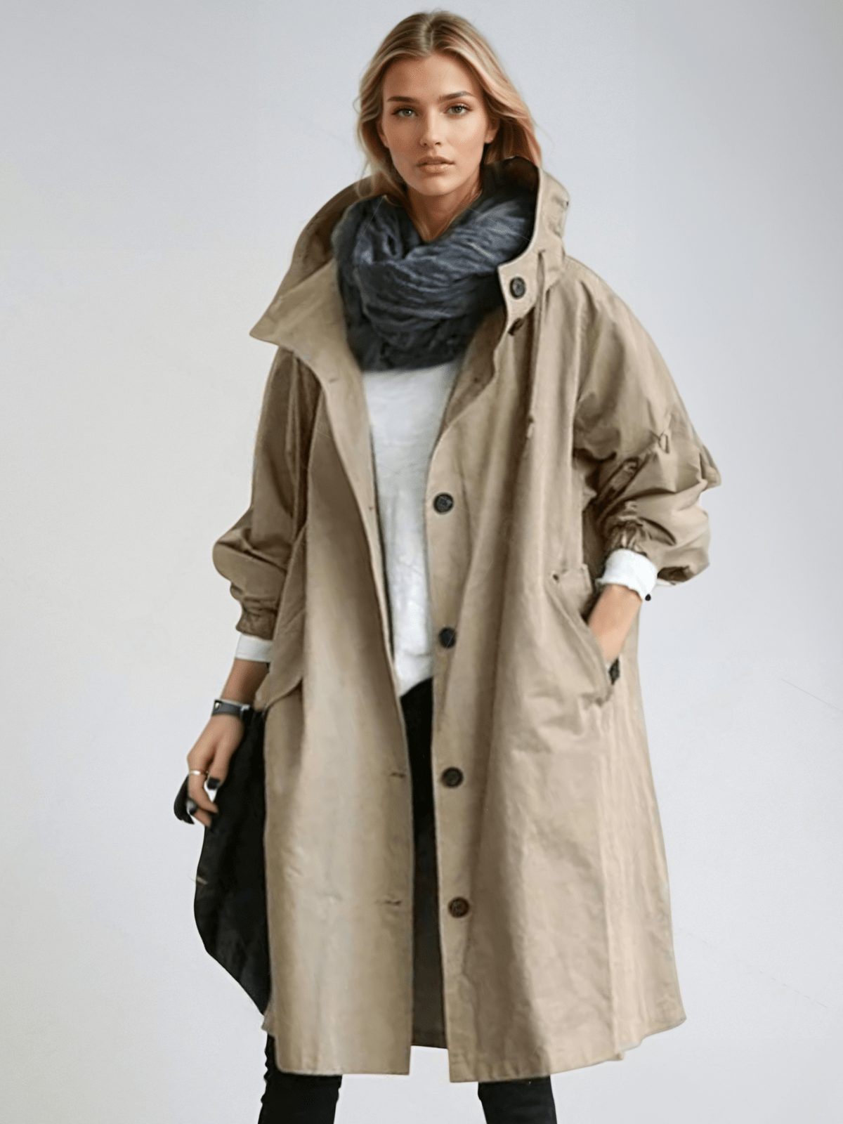 Klassieke Trenchcoat Stijlvol Waterdicht