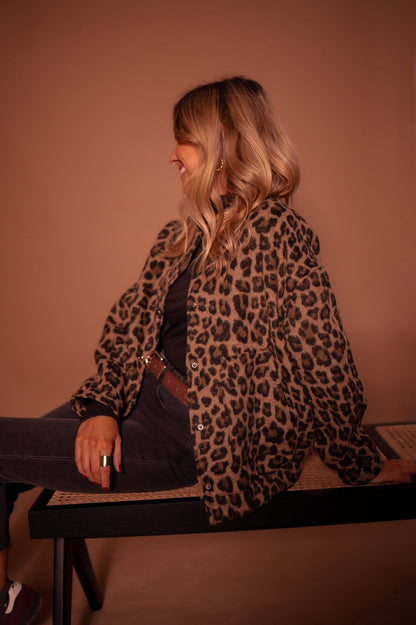 Dames Jasje Met Gedessineerde Print Trendy Pasvorm